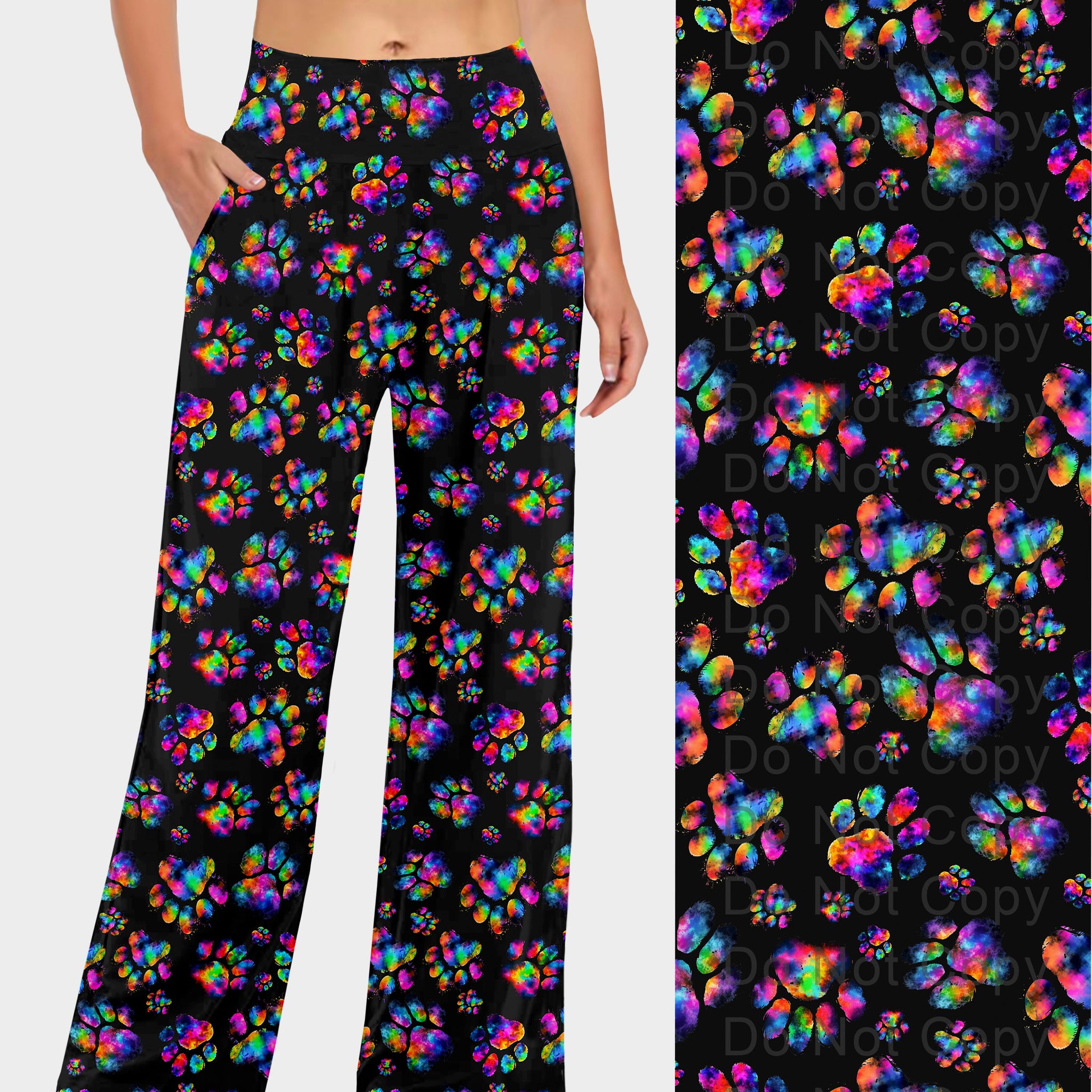 RTS - Tie Dye Paws Lounge Pants