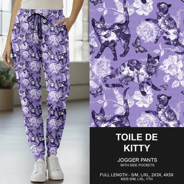 B264 - Preorder Toile de Kitty Jogger Pants (Closes 12/07. ETA early Feb.)