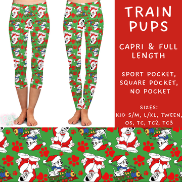 Batch #228 - Christmas Magic 2 - Closes 10/31 - ETA early/mid Dec - Train Pups Full and Capri Length Leggings