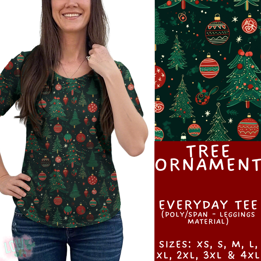 Ready To Ship - Tree Ornament Everyday Tee - 2XL