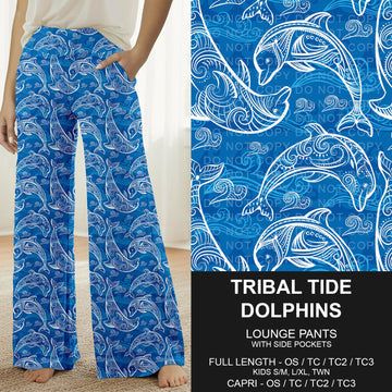 B292 - Preorder Tribal Tide Dolphins Lounge Pants (Closes 5/24. ETA: late July)