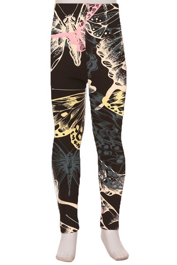 Graffiti Large Butterfly Leggings - Adult & Kids Sizes