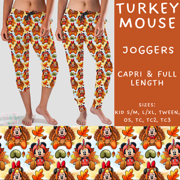 Batch #210 - Magical Fall - Closes 10/4 - ETA mid Nov - Turkey Mouse Full and Capri Length Joggers