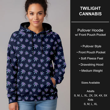 B266 - Preorder Twilight Cannabis Pullover Hoodie (Closes 12/17. ETA late Feb.)