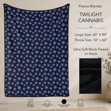 B304 - Pre-Order Twilight Cannabis Fleece Blanket (Closes 7/31. ETA: early Oct)