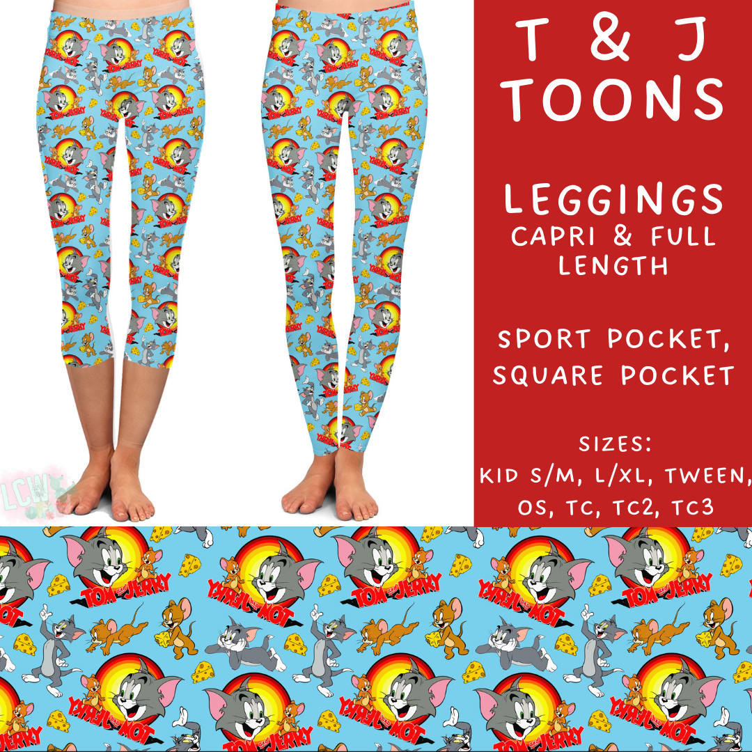 Batch #272 - Storybook Collection - Closes 1/17 - ETA late March - T & J Toons Full and Capri Length Leggings