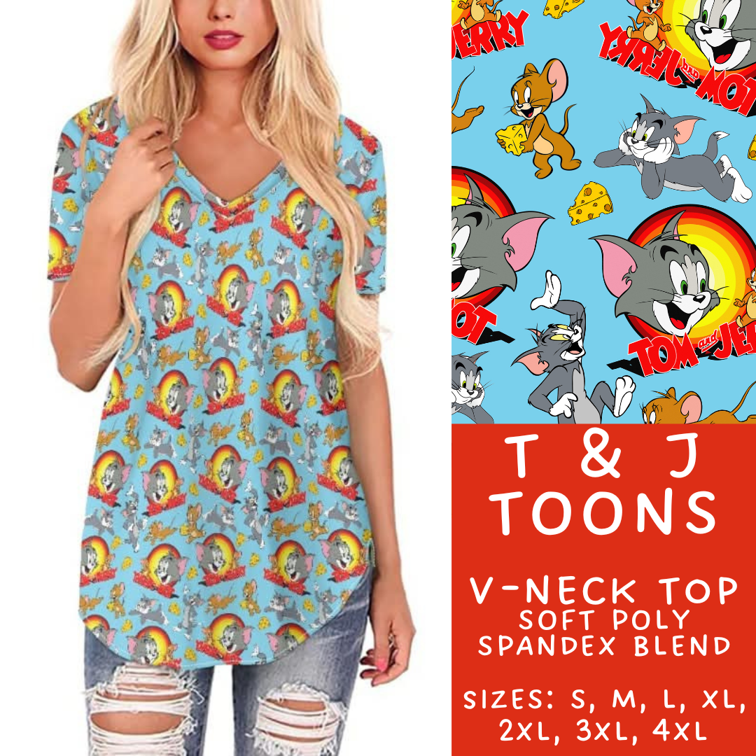 Batch #272 - Storybook Collection - Closes 1/17 - ETA late March - T & J Toons V-Neck Tee