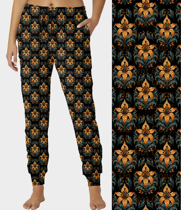 RTS - Tiger Lily Damask Joggers