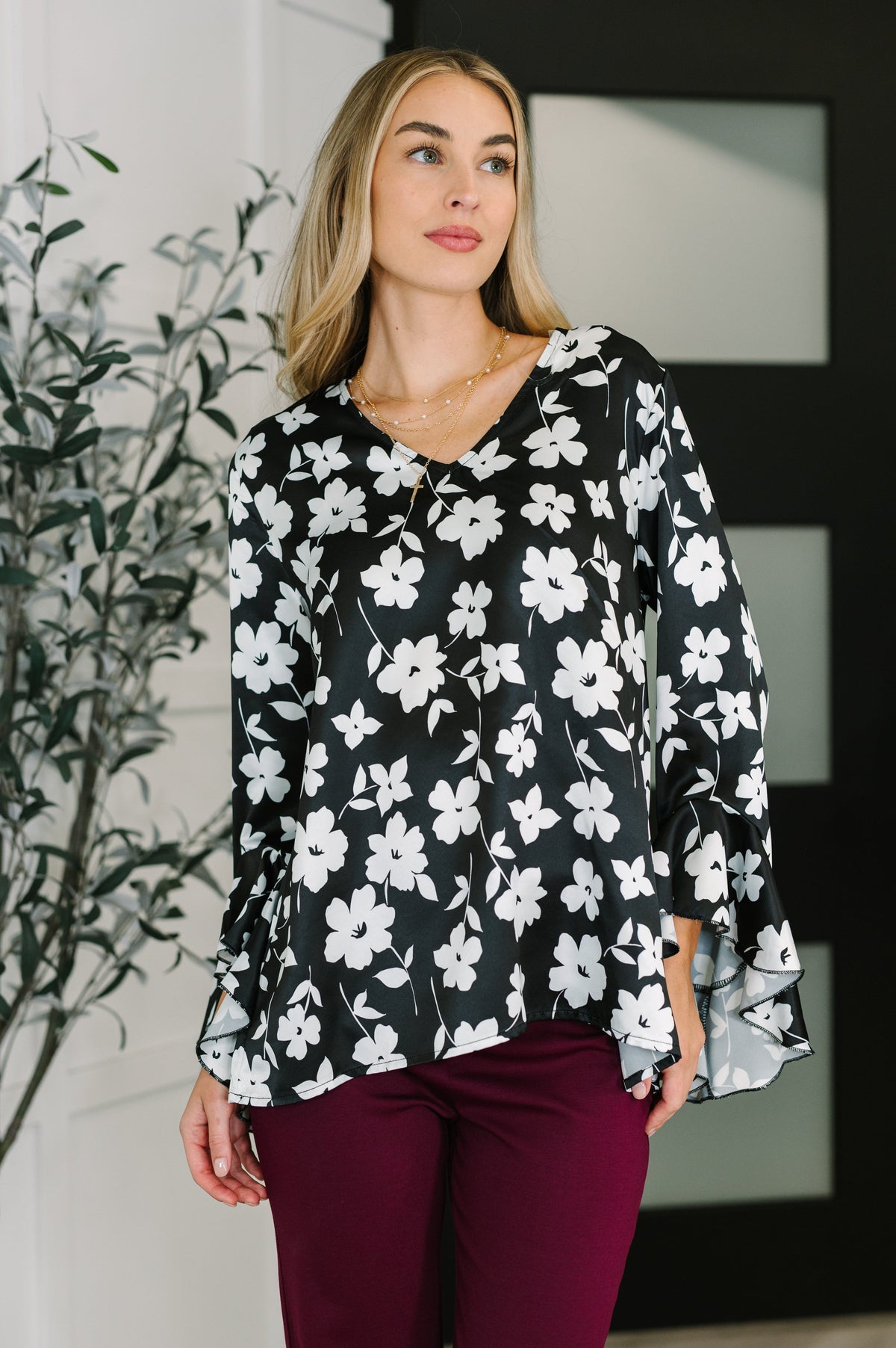 Time and Time Again Floral Blouse