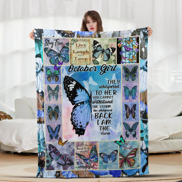 October Girl - Letter Sherpa Blankets- Preorder Closing 10/2