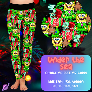 UNDER THE SEA - CHRISTMAS RUN - LEGGING/CAPRI PREORDER CLOSING 9/29