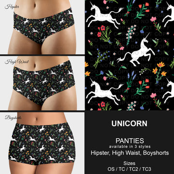 B306 - Preorder Unicorn Panties (Closes 8/07. ETA mid October)
