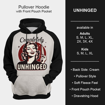 B199 - Preorder Unhinged Hoodie (Closes 12/11. ETA mid Feb.)