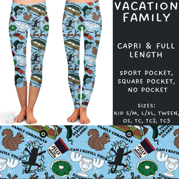 Batch #231 - Tis The Season - Closes 10/31 - ETA early/mid Dec - Vacation Family Full and Capri Length Leggings