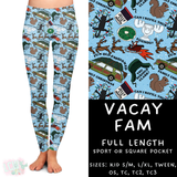 Ready To Ship - Vacay Fam Full Length Leggings - TC2 Sport & Square Pocket