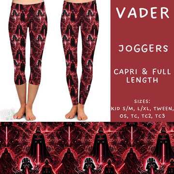 Batch #209 - Fun Run 5 - Closes 10/2 - ETA mid Nov - Vader Full and Capri Length Leggings