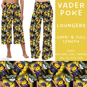 Batch #215 - Cool Characters 5 - Closes 10/11 - ETA late Nov - Vader Poke Capri and Full Length Loungers