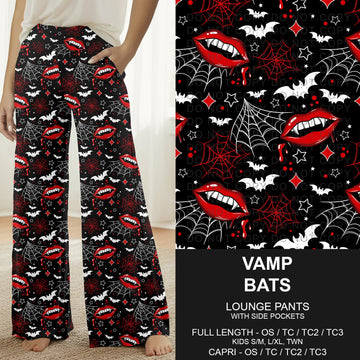B305 - Preorder Vamp Bats Lounge Pants (Closes 8/02. ETA: early Oct.)