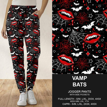 B305 - Preorder Vamp Bats Joggers (Closes 8/02. ETA: early Oct.)