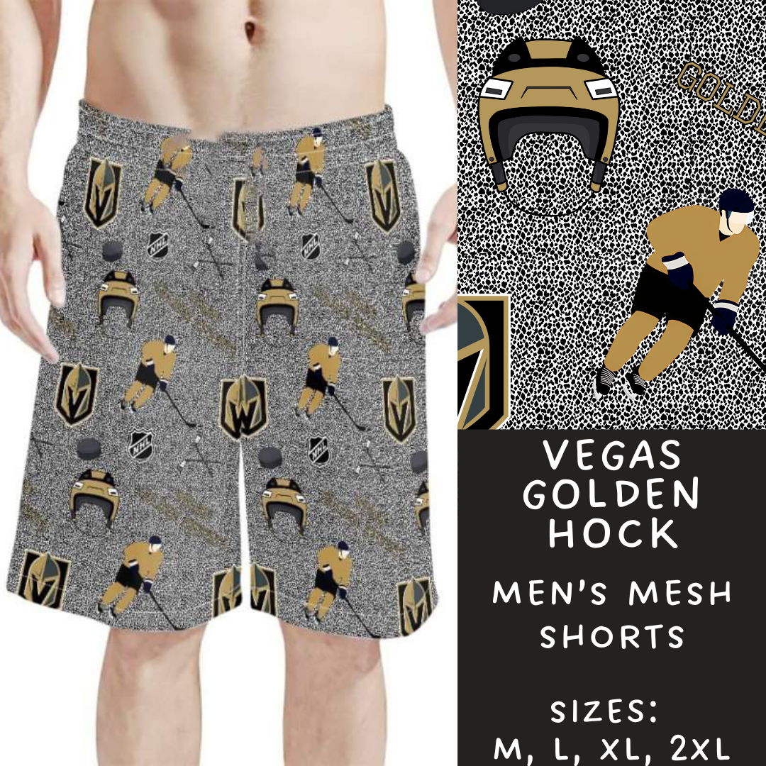 Batch #243 - Hockey - Closes 11/25 - ETA mid Jan - Vegas Golden Hock Men's Shorts