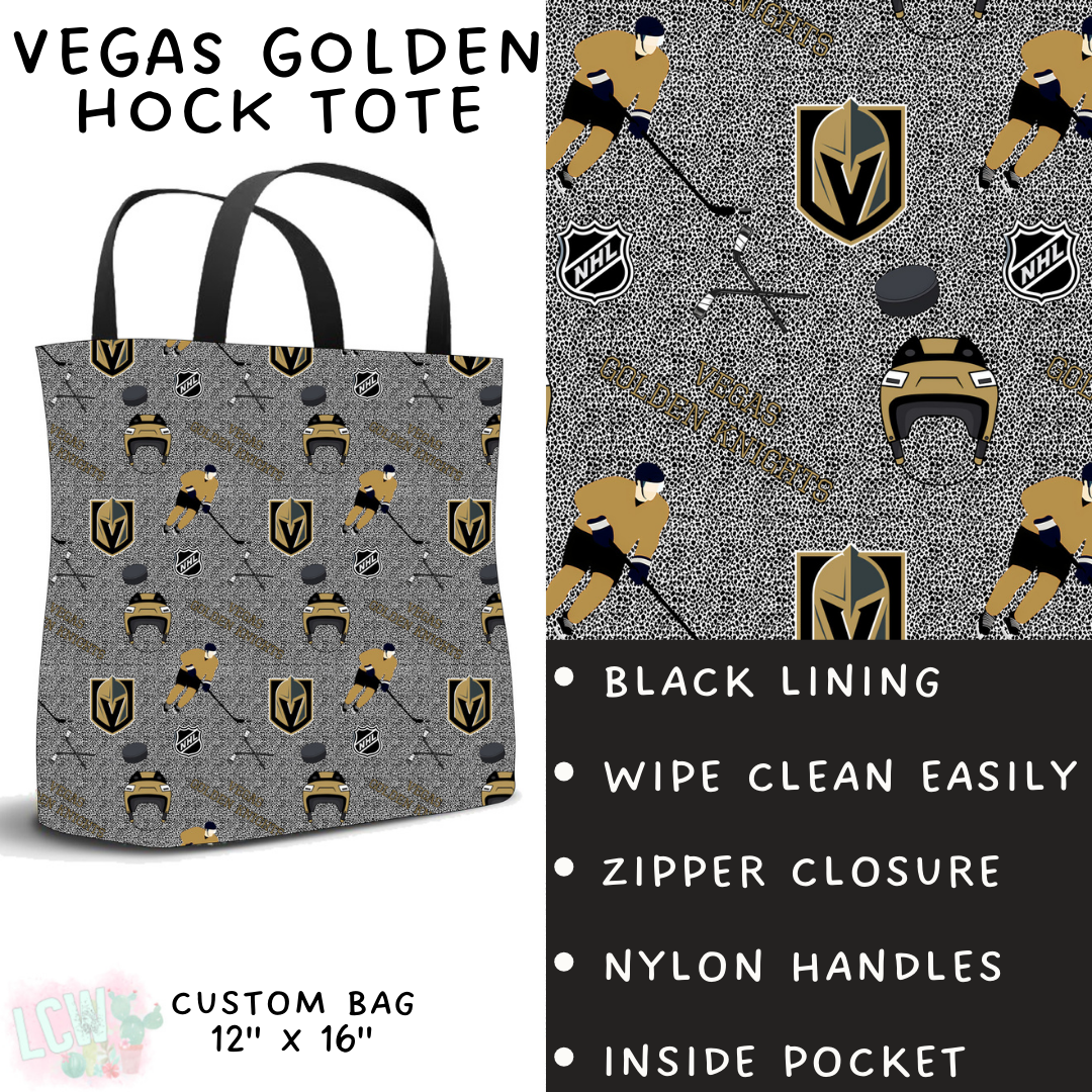 Batch #243 - Hockey - Closes 11/25 - ETA mid Jan - Vegas Golden Hock Tote