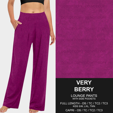 B216 - Preorder Very Berry Lounge Pants (Closes 3/09. ETA: late May)