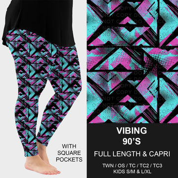 B298 - Preorder Vibing 90's Leggings w/ Pockets (Closes 7/05. ETA: early Sept.)