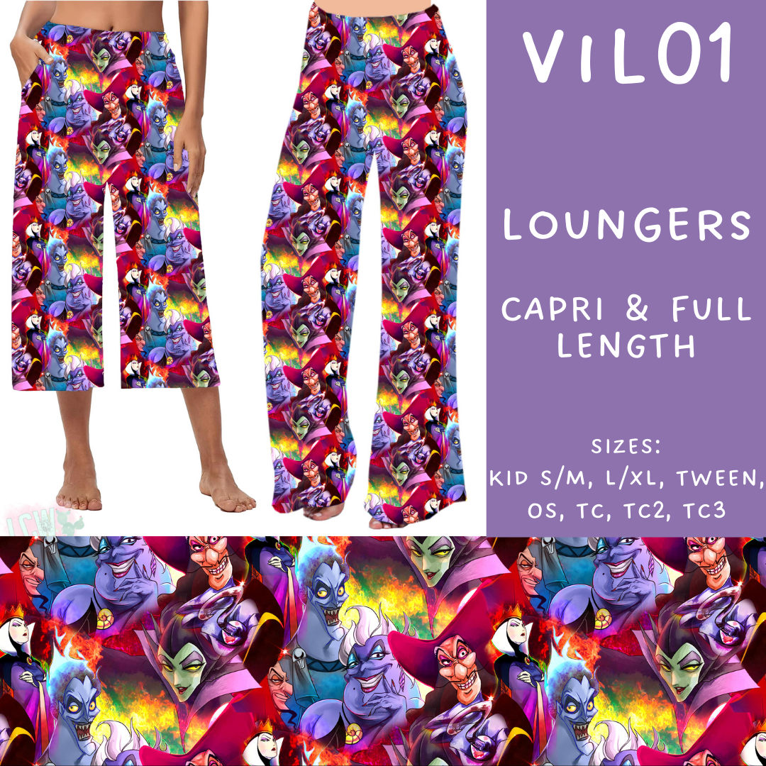 Batch #208 - Villains - Closes 9/30 - ETA mid Nov - Vil01 Capri and Full Length Loungers