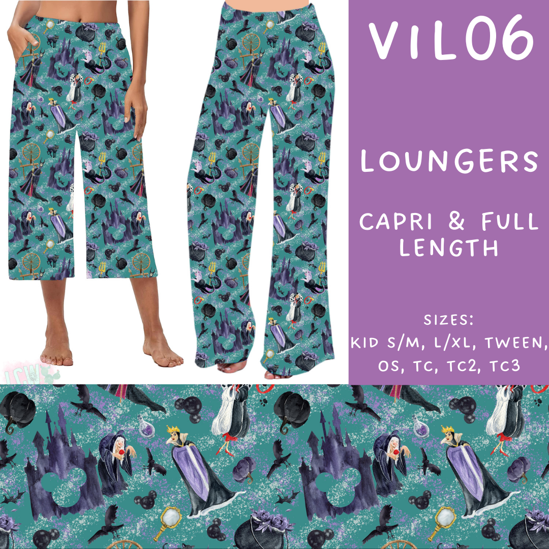 Batch #208 - Villains - Closes 9/30 - ETA mid Nov - Vil06 Capri and Full Length Loungers