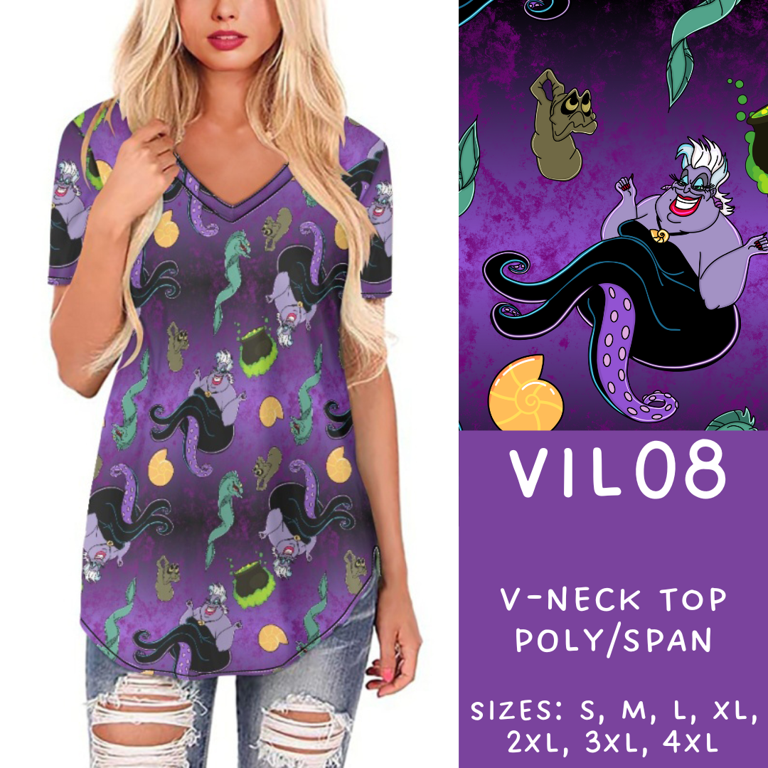 Batch #208 - Villains - Closes 9/30 - ETA mid Nov - Vil08 V-Neck Tee