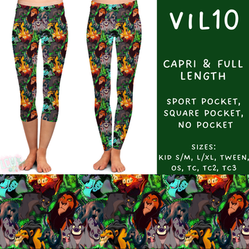 Batch #208 - Villains - Closes 9/30 - ETA mid Nov - Vil10 Full and Capri Length Leggings