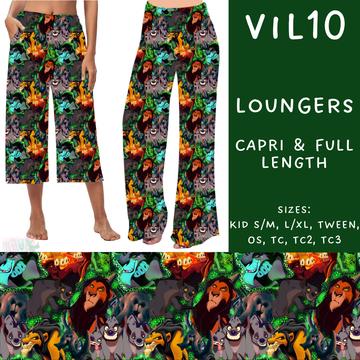 Batch #208 - Villains - Closes 9/30 - ETA mid Nov - Vil10 Capri and Full Length Loungers