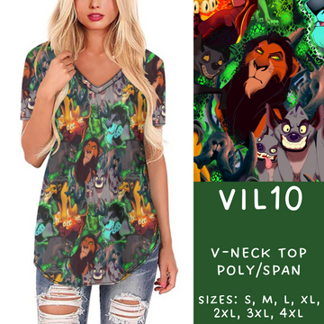 Batch #208 - Villains - Closes 9/30 - ETA mid Nov - Vil10 V-Neck Tee