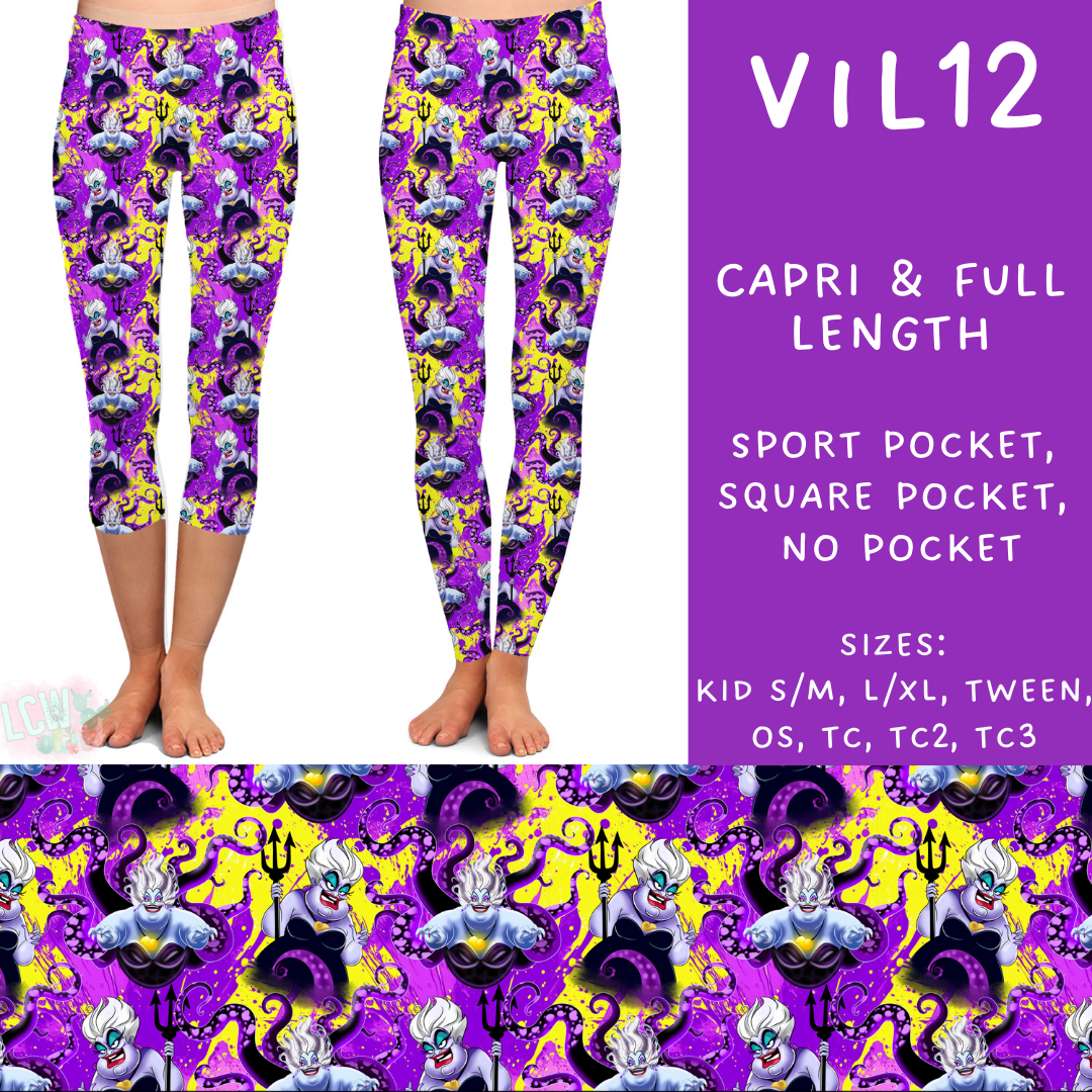 Batch #208 - Villains - Closes 9/30 - ETA mid Nov - Vil12 Full and Capri Length Leggings