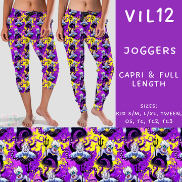 Batch #208 - Villains - Closes 9/30 - ETA mid Nov - Vil12 Full and Capri Length Joggers