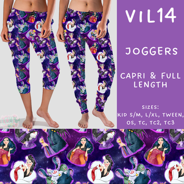 Batch #208 - Villains - Closes 9/30 - ETA mid Nov - Vil14 Full and Capri Length Joggers