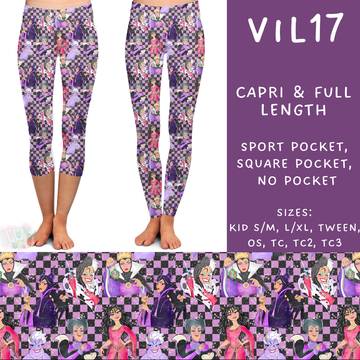 Batch #208 - Villains - Closes 9/30 - ETA mid Nov - Vil17 Full and Capri Length Leggings