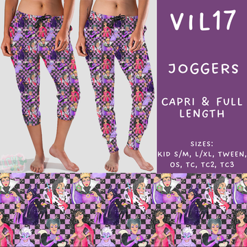 Batch #208 - Villains - Closes 9/30 - ETA mid Nov - Vil17 Full and Capri Length Joggers