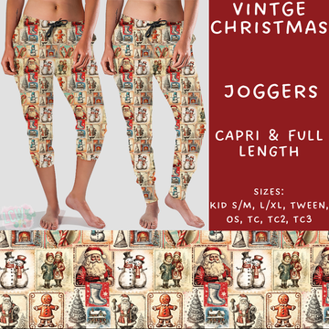 Batch #231 - Tis The Season - Closes 10/31 - ETA early/mid Dec - Vintage Christmas Full and Capri Length Joggers