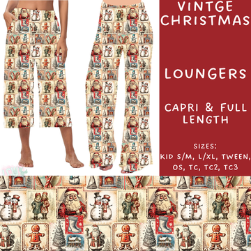 Batch #231 - Tis The Season - Closes 10/31 - ETA early/mid Dec - Vintage Christmas Capri and Full Length Loungers