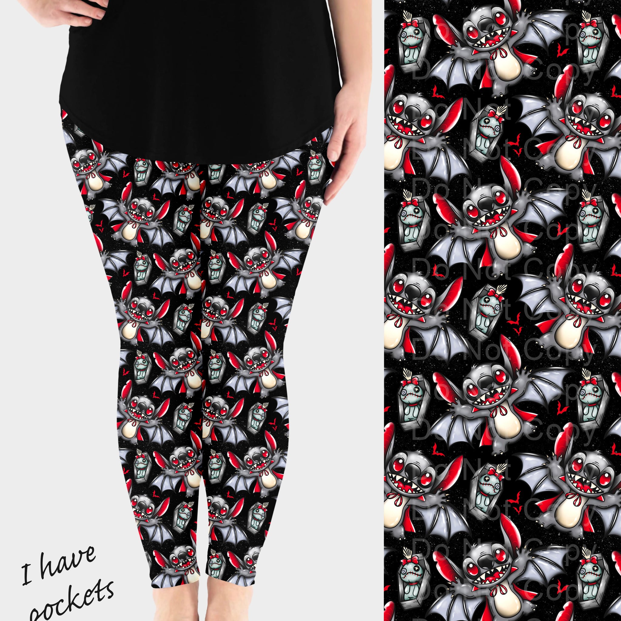 RTS - Vampire Alien Leggings w/ Pockets