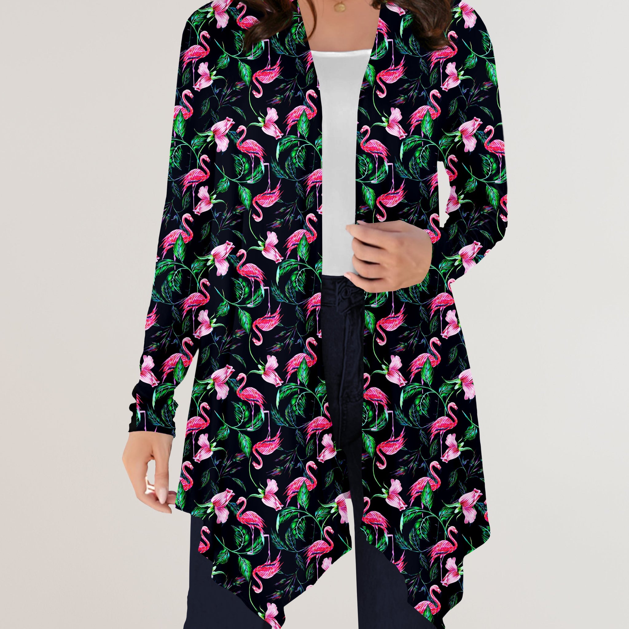 RTS - Flamingo Cardigan w/ Pockets