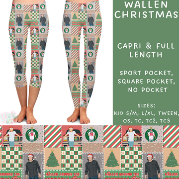 Batch #231 - Tis The Season - Closes 10/31 - ETA early/mid Dec - Wallen Christmas Full and Capri Length Leggings