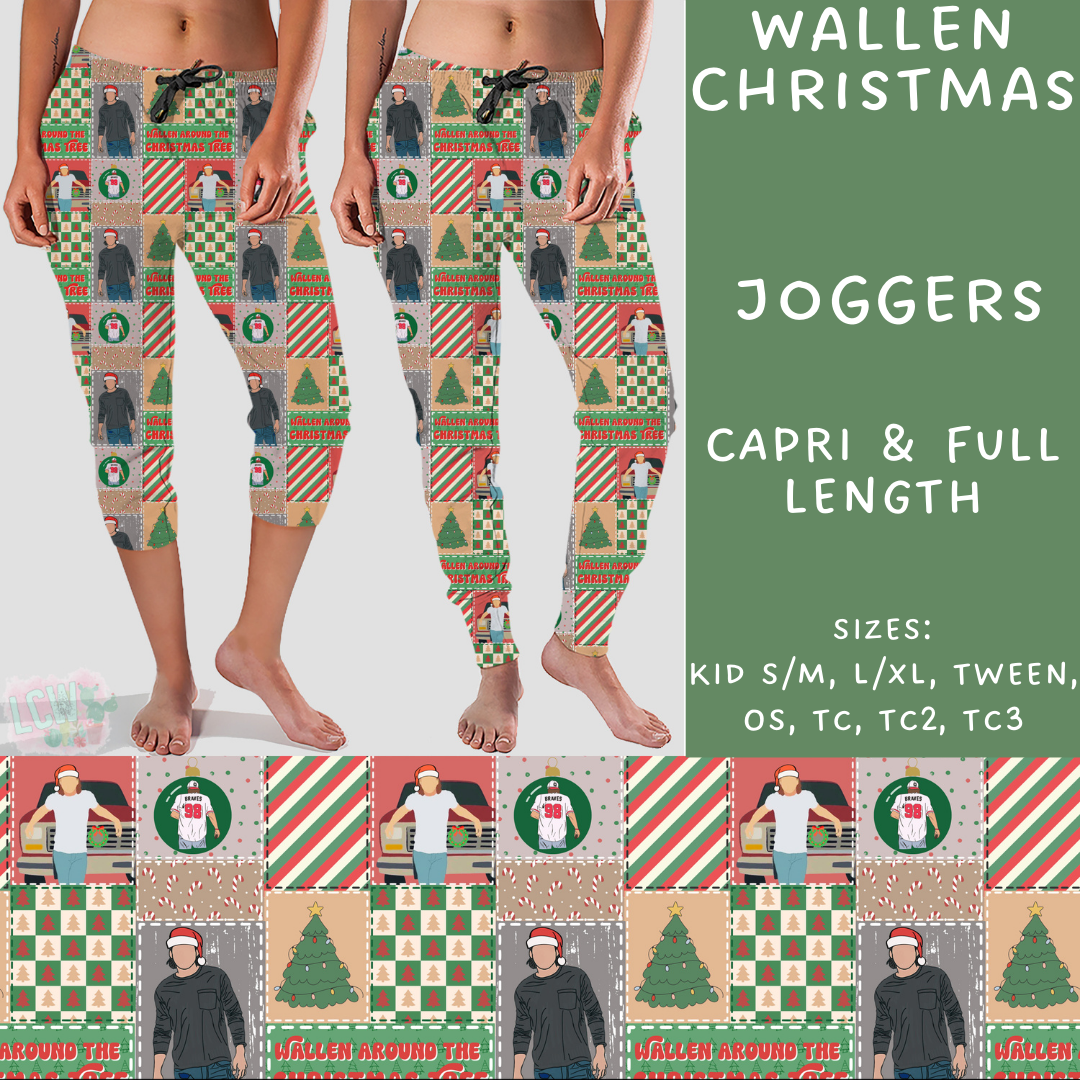 Batch #231 - Tis The Season - Closes 10/31 - ETA early/mid Dec - Wallen Christmas Full and Capri Length Joggers