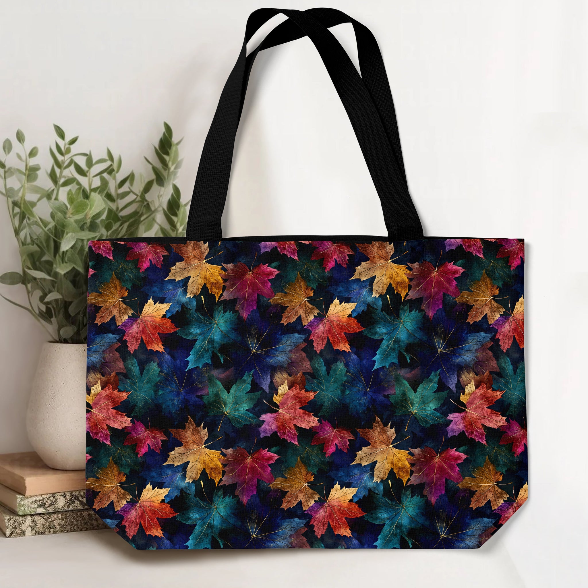 RTS - Watercolor Leaves Tote Bag