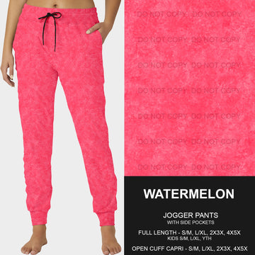 B216- Preorder Watermelon Joggers (Closes 3/09. ETA: late May)