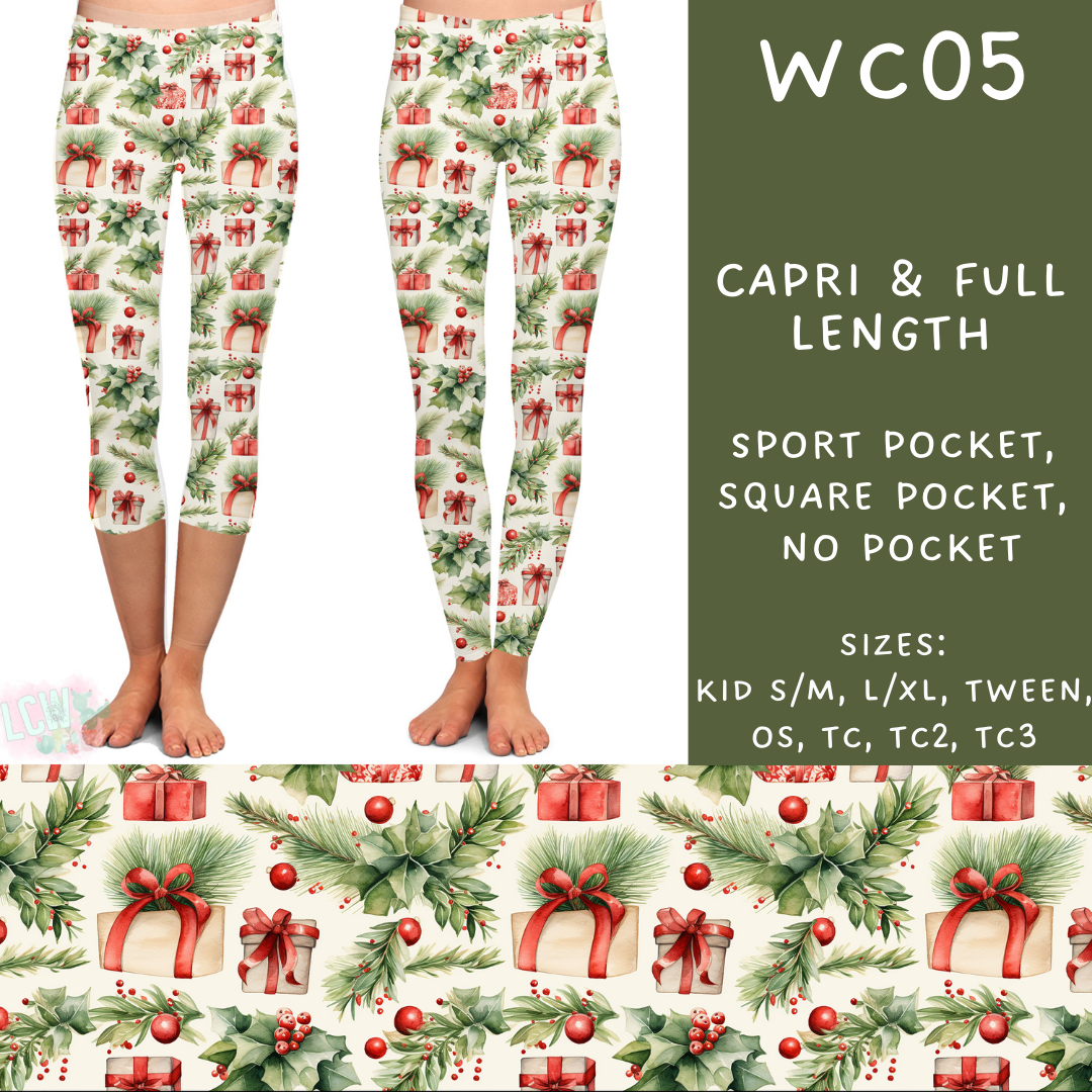 Batch #229 - Winter Watercolor - Closes 10/31 - ETA early/mid Dec - WC05 Full and Capri Length Leggings