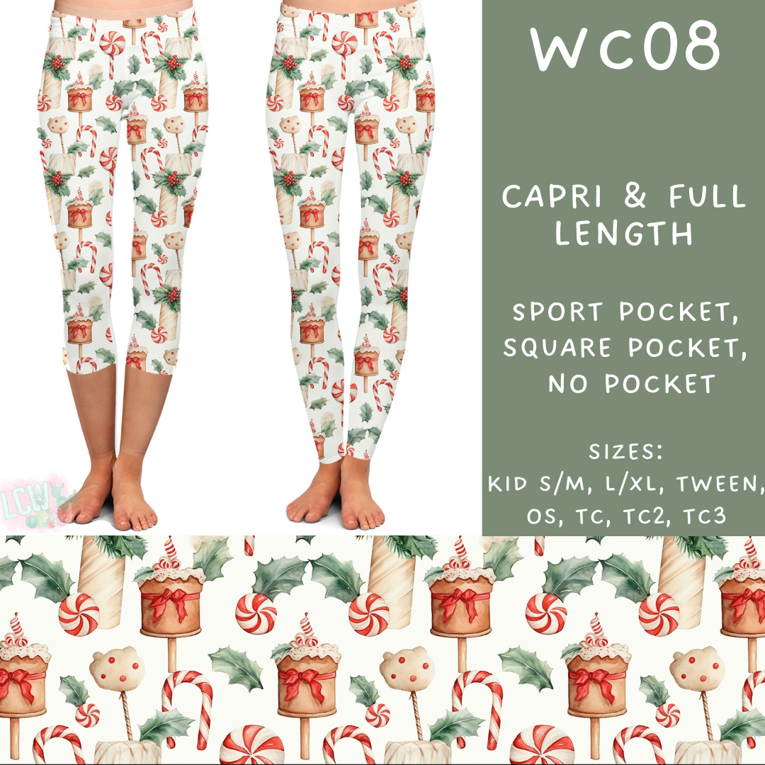 Batch #229 - Winter Watercolor - Closes 10/31 - ETA early/mid Dec - WC08 Full and Capri Length Leggings