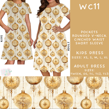 Batch #229 - Winter Watercolor - Closes 10/31 - ETA early/mid Dec - WC11 Adult & Kids Dresses