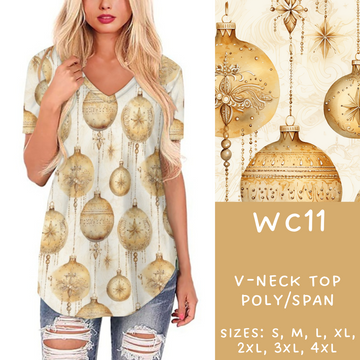 Batch #229 - Winter Watercolor - Closes 10/31 - ETA early/mid Dec - WC11 V-Neck Tee